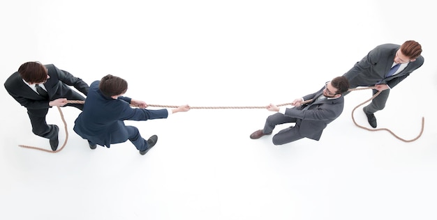 Top viewa tug of war between business teams