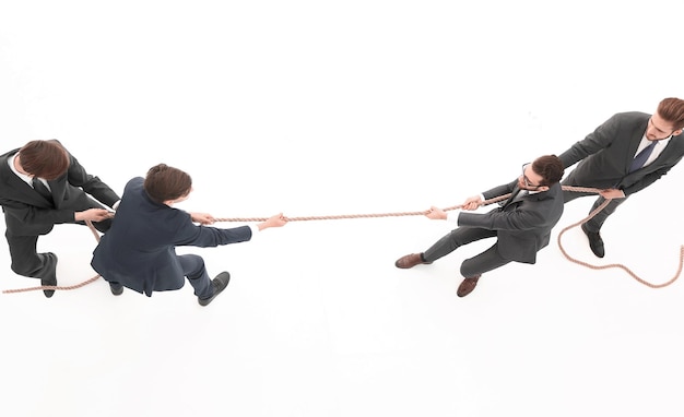 Top viewa tug of war between business teams