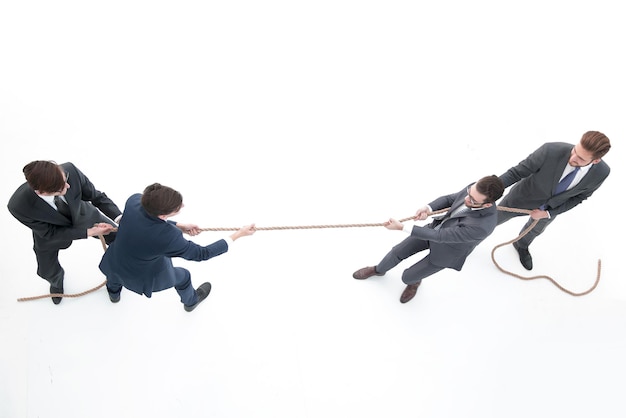 Top viewa tug of war between business teams