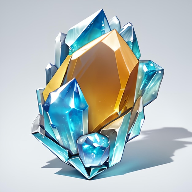 Topaz model for game ideas or jewelry making