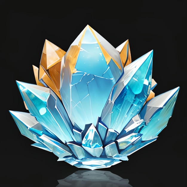 Topaz model for game ideas or jewelry making