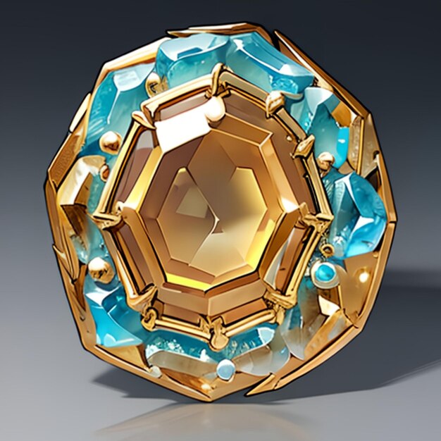 Topaz model for game ideas or jewelry making