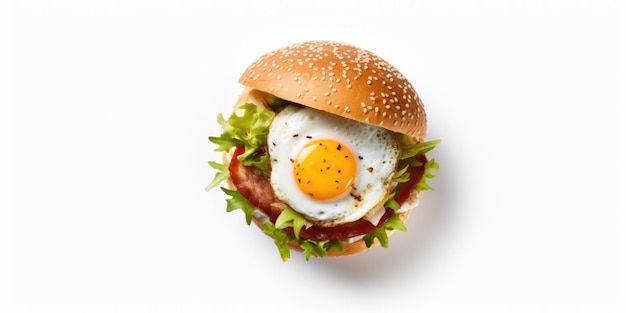 A Topdown View Of A Fried Egg On Toasted Bread Showcasing A Sandwich With A Fried Egg Depicting A Me