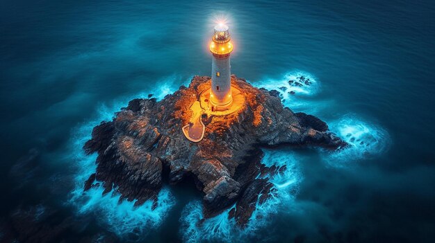 topdown view of the light house