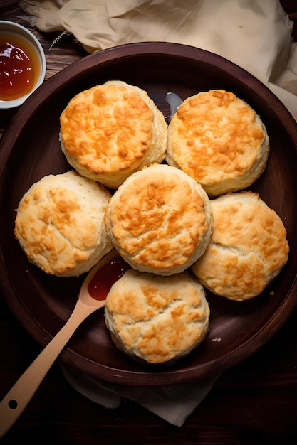 TopDown weergave van zelfgemaakte koekjes