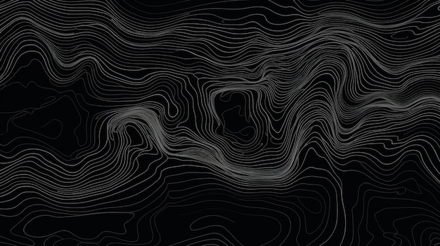 Topografisch lijnenpatroon Generatieve AI
