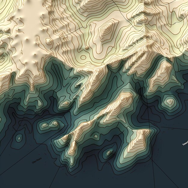 Foto topografische golf grafische marmer kleurrijke gestructureerde achtergrond