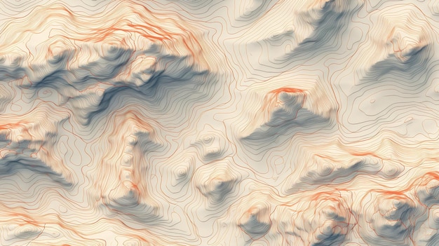 Foto topografische kaartdetails en patronen wereld van geografische complexiteit