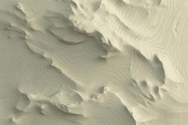 topografische lijn contour kaart achtergrond AI