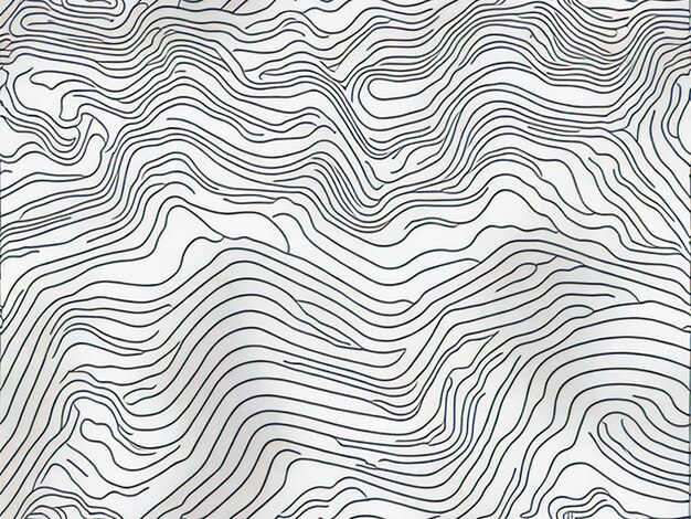 Topographic contour lines map seamless pattern