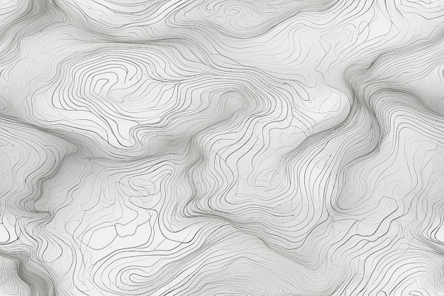 地形の輪郭線の地図のシームレスパターン