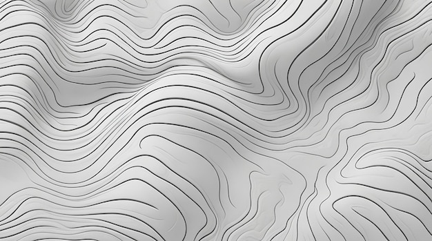 Topographic contour lines map seamless pattern