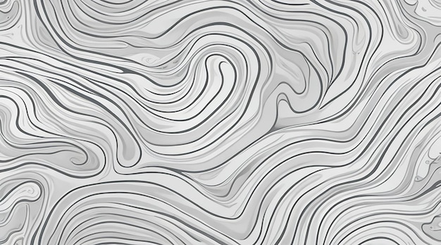 Topographic contour lines map seamless pattern