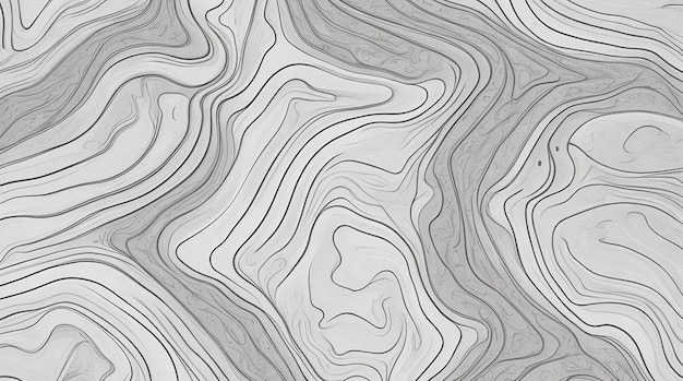 Topographic contour lines map seamless pattern