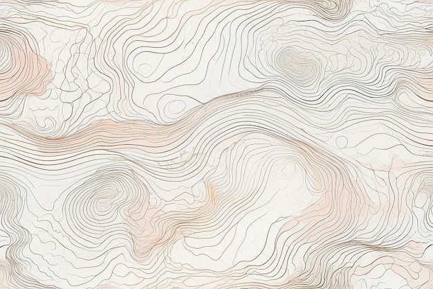 トポグラフィック・コンツール・マップ (topographic contour map) - 地形図地形図のグラッド地形地図のグリッドアブストラクトの背景