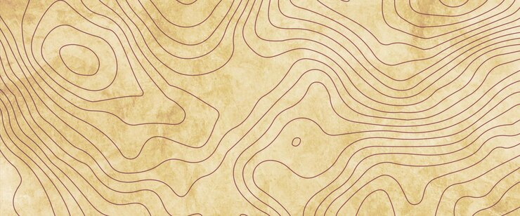 Photo topographic line contour map background geographic grid map