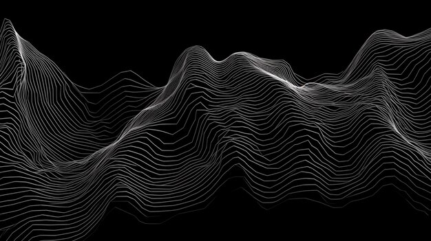 Modello di linee topografiche ai generativo