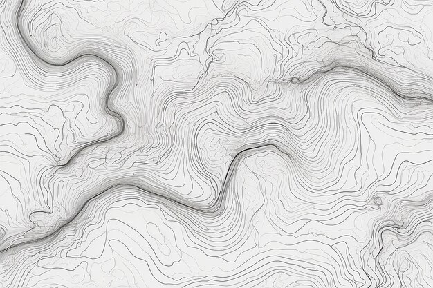 写真 地形地図の輪郭 ストックイラスト