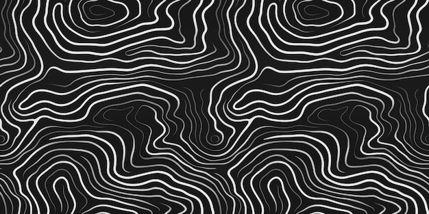 Topographic map with a repeating seamless pattern Abstract background with multi waves