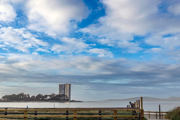 Toralla Island in the Vigo estuary Ras Baixas Galicia Spain