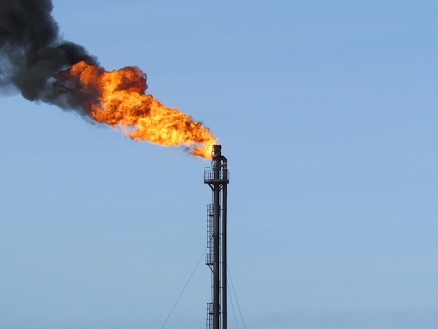 Photo torch system on an oil field