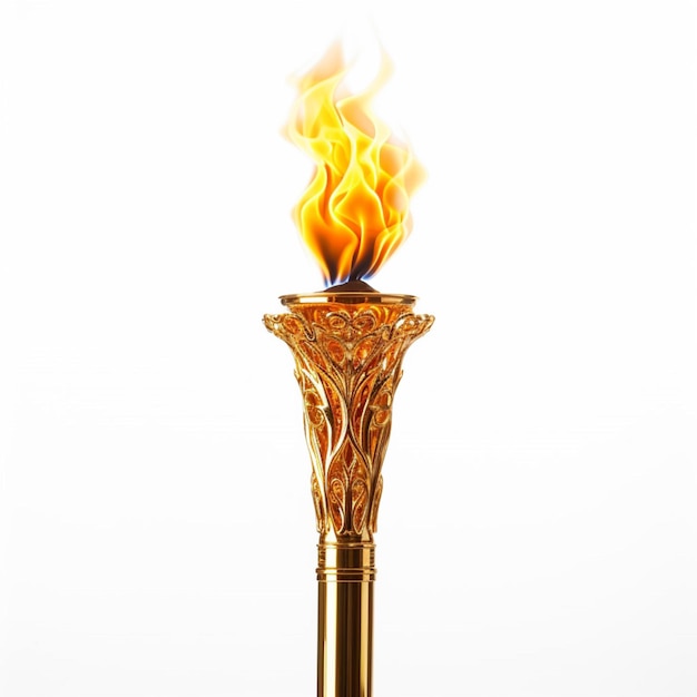 Torch with white background high quality ultra hd