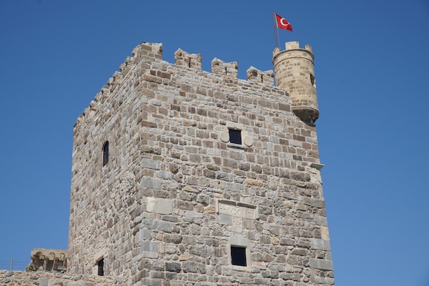 Toren in Bodrum Kasteel Mugla Turkije