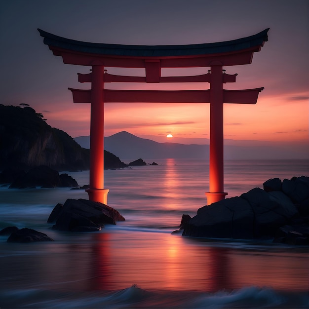 torii at the beach