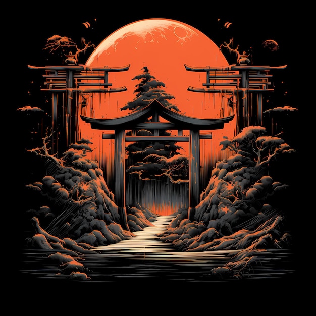 The Japanese Torii Gate Art - Cultural