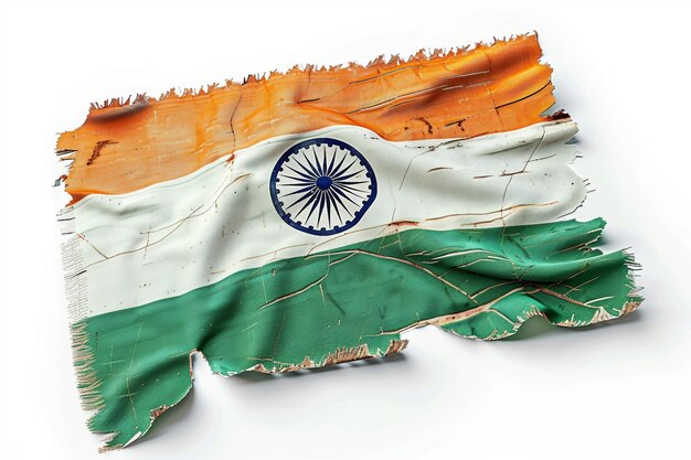 Photo torn india flag no background png image
