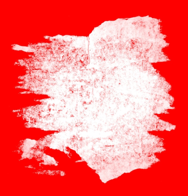 torn paper isolated on red background