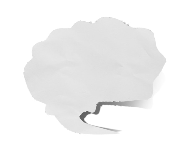 torn paper isolated on white background