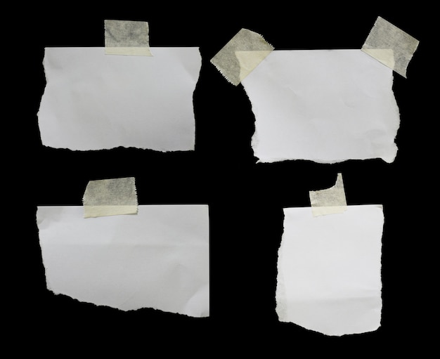 torn paper with adhesive tape space for your message