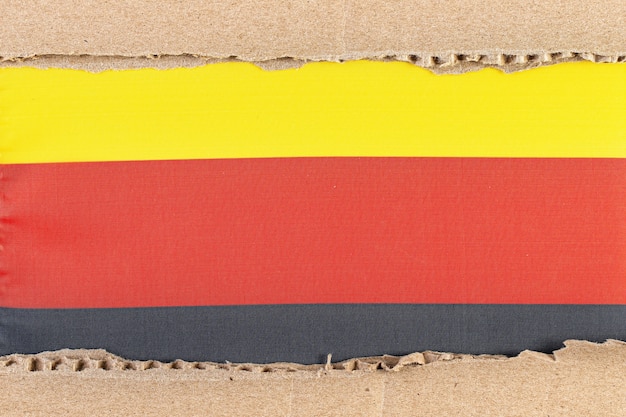 Torn paper with National flag of Germany