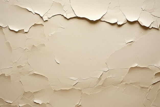 a torn wall with peeling paint and a torn edge