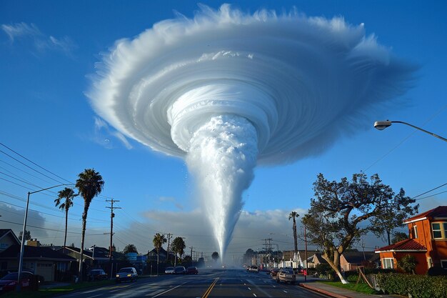 Foto cronache dei tornado che documentano le forze della natura