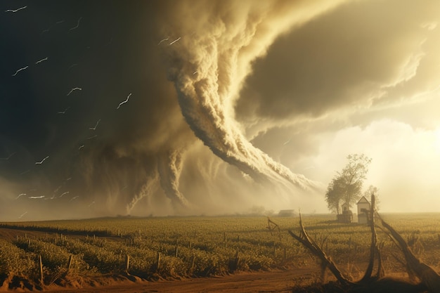 Tornado's verwoesten boerderijen