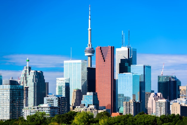 Orizzonte della città di toronto, ontario, canada