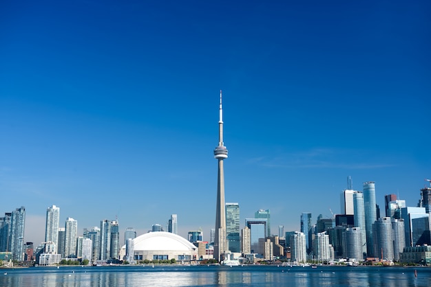 Toronto city skyline, ontario, canada