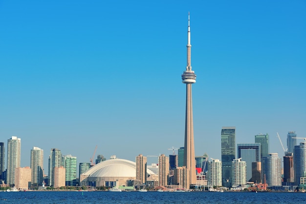 Photo toronto skyline in the day