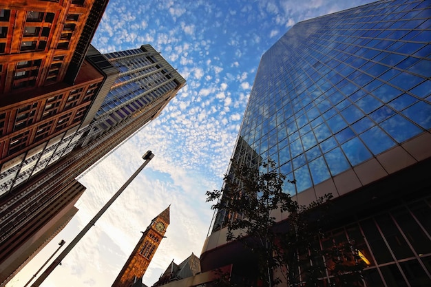 Toronto skyline in financial district