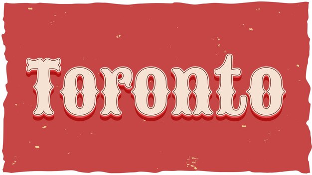 Photo toronto vintage text