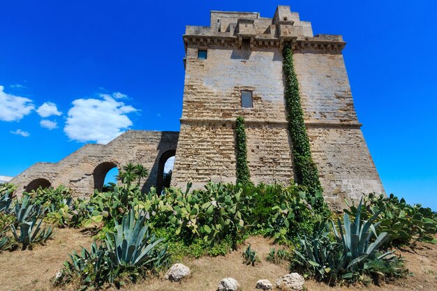 Torre Colimena on Salento sea coast Italy