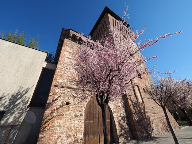 Torre Medievale medieval tower and castle in Settimo Torinese Italy