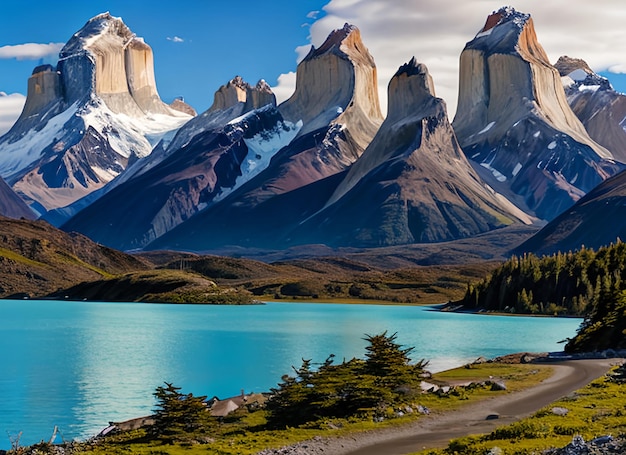 Photo torres del paine national park chile