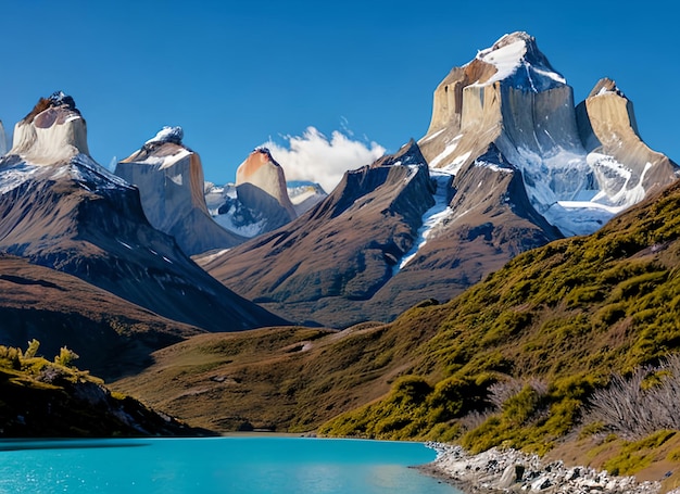 Photo torres del paine national park chile