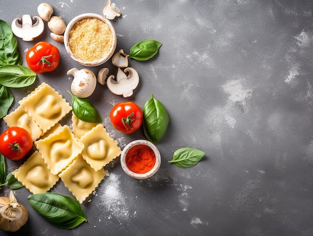 Tortellini soup with peas and carrots Selective focus generative ai