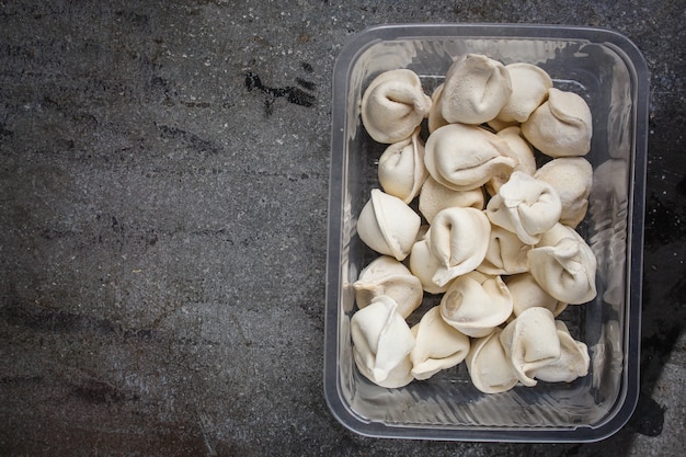 tortellini with filling (ravioli dumplings)