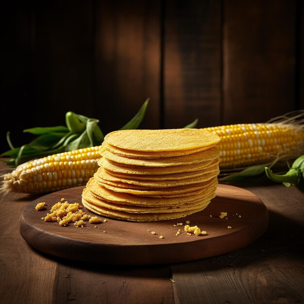 Photo tortilla and bread style 8k hd photography