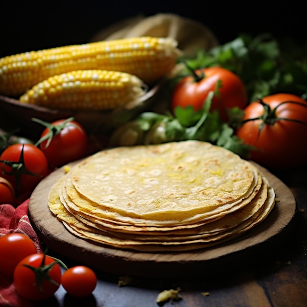 Photo tortilla and bread style 8k hd photography